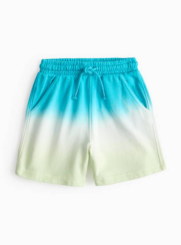 Bright Lime Ombre Jogger Shorts  2-3 years